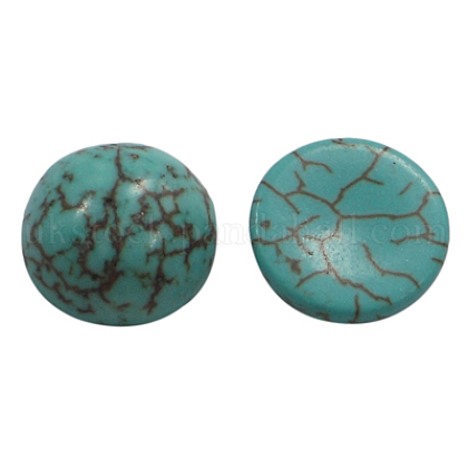 Synthetic Howlite Cabochons UK-GP551-7MM-1