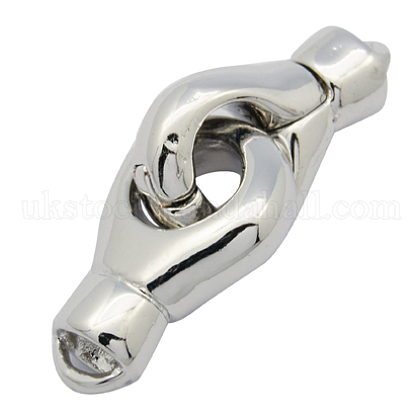 Brass Interlocking Clasps UK-KK-H165-N-1