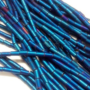 Electroplate Non-magnetic Synthetic Hematite Beads Strands UK-G-M007-31B