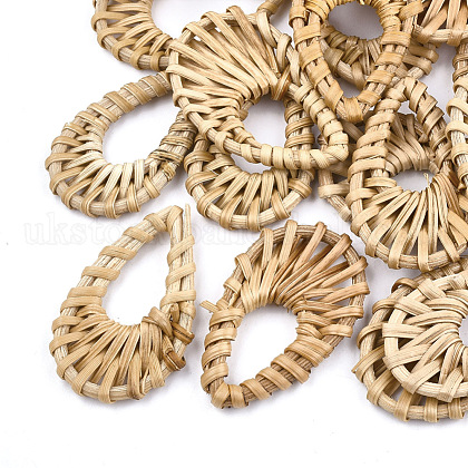 Handmade Reed Cane/Rattan Woven Pendants UK-WOVE-T005-17-1