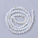 Electroplate Glass Beads Strands UK-EGLA-Q118-4mm-C17-2