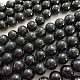 Natural Black Stone Beads Strands UK-G-P072-07-10mm-K-2