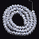 Electroplate Glass Beads Strands UK-EGLA-A034-T8mm-A20-2