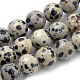 Natural Dalmatian Jasper Beads Strands UK-G-S259-24-6mm-1