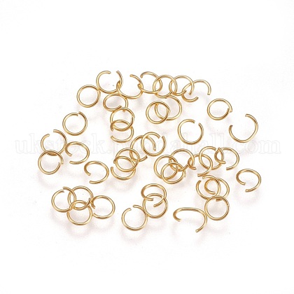 304 Stainless Steel Open Jump Rings UK-STAS-P206-01G-A-1