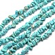 Synthetic Turquoise Chip Bead Strands UK-G-M205-77-1