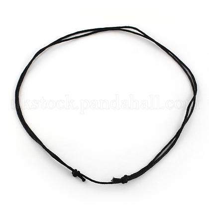 Waxed Cotton Cord Necklace Making UK-X-NJEW-R186-03-1