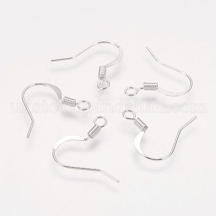 Brass French Earring Hooks UK-X-KK-Q366-S-NF-1