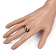 Non-Magnetic Synthetic Hematite Finger Rings UK-RJEW-J005-03-4