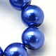 Baking Painted Pearlized Glass Pearl Round Bead Strands UK-HY-Q330-8mm-28-3