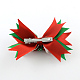 Christmas Theme Grosgrain Bowknot Alligator Hair Clips UK-PHAR-R167-16-K-2
