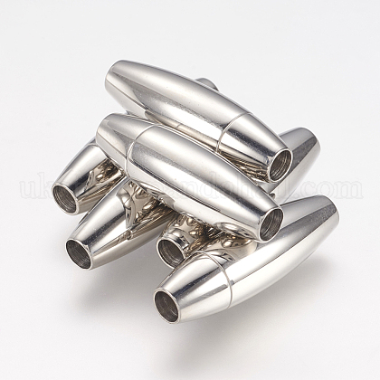 Smooth 304 Stainless Steel Magnetic Clasps UK-MC087-K-1