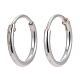 925 Sterling Silver Hoop Earring Findings UK-STER-E062-05A-S-3