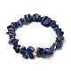 Natural Lapis Lazuli Chip Beads Stretch Bracelets UK-BJEW-JB05765-06-1