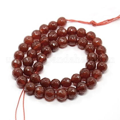 Natural Carnelian Beads Strands UK-GSF10MMC060-K-1