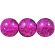 Crackle Glass Beads Strands UK-GGC12mmY-A15-K-1