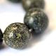 Natural Serpentine/Green Lace Stone Round Bead Strands UK-G-E334-8mm-14-4
