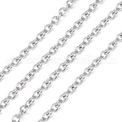 304 Stainless Steel Cable Chains UK-CHS-R008-12-1