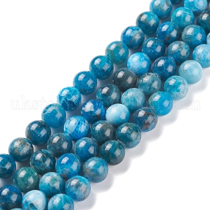Natural Apatite Beads Strands UK-G-F617-01-8mm-1