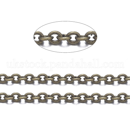 Brass Cable Chains UK-X-CHC-034Y-AB-NF-1