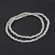 Frosted Glass Beads Strands UK-GLAA-J080-A01-K-2