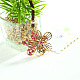 Flower Real 18K Gold Plated Alloy Rhinestone Pendant Sweater Necklaces UK-NJEW-DD0009-085A-K-3