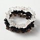 Multi-strand Gemstone Chips Stretch Bracelets UK-BJEW-PH00610-03-2