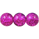 Crackle Glass Beads Strands UK-GGC10mmY-A15-K-1