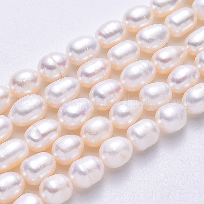 Grade A Natural Cultured Freshwater Pearl Beads UK-PEAR-D072-1-1