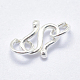 925 Sterling Silver S Shape Clasps UK-STER-I013-33S-2