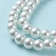 Glass Pearl Beads Strands UK-HY-8D-B01-4