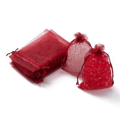 Organza Gift Bags with Drawstring UK-OP-R016-10x15cm-03-1