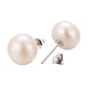 Valentine Presents for Her 925 Sterling Silver Ball Stud Earrings UK-EJEW-D029-10mm-2-3