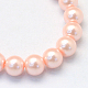 Baking Painted Pearlized Glass Pearl Round Bead Strands UK-HY-Q330-8mm-05-2