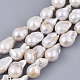Natural Baroque Pearl Keshi Pearl Beads Strands UK-PEAR-Q015-016-2
