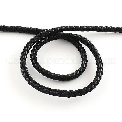 Braided PU Leather Cord&nbsp;UK-LC-Q008-01-1