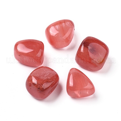 Cherry Quartz Glass Beads UK-G-K302-A12-1
