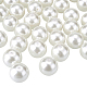 10mm About 100Pcs White Glass Pearl Round Beads Assortment Lot for Jewelry Making Round Box Kit UK-HY-PH0001-10mm-011-2