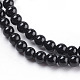 Round Natural Black Onyx Stone Beads Strands UK-X-G-S119-4mm-3