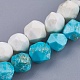 Dyed Natural Howlite Beads Strands UK-TURQ-F010-12-1