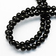 Natural Obsidian Round Beads Strands UK-G-S156-6mm-2