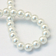 Baking Painted Pearlized Glass Pearl Round Bead Strands UK-HY-Q003-4mm-01-4