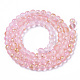 Frosted Spray Painted Glass Beads Strands UK-GLAA-N035-03A-C06-2