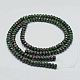 Faceted Natural Ruby in Zoisite Rondelle Beads Strands UK-G-K090-04-2