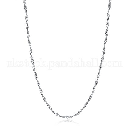 925 Sterling Silver Chain Necklaces UK-NJEW-BB30132-20-1
