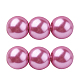 Pearlized Eco-Friendly Dyed Glass Pearl Round Bead UK-HY-PH0002-16-B-2