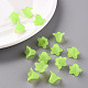 Green Frosted Transparent Acrylic Flower Beads UK-X-PLF018-05-7