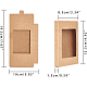 Foldable Kraft Paper Jewelry Boxes UK-CON-WH0068-52B-2