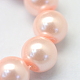 Baking Painted Pearlized Glass Pearl Round Bead Strands UK-HY-Q330-8mm-05-3