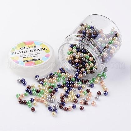 Glass Pearl Bead Sets UK-HY-JP0001-01-G-1